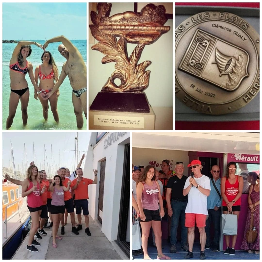 photo-defi-en-mer-1 Clémence Gualy a réussi son défi à la nage contre la cardiomyopathie !